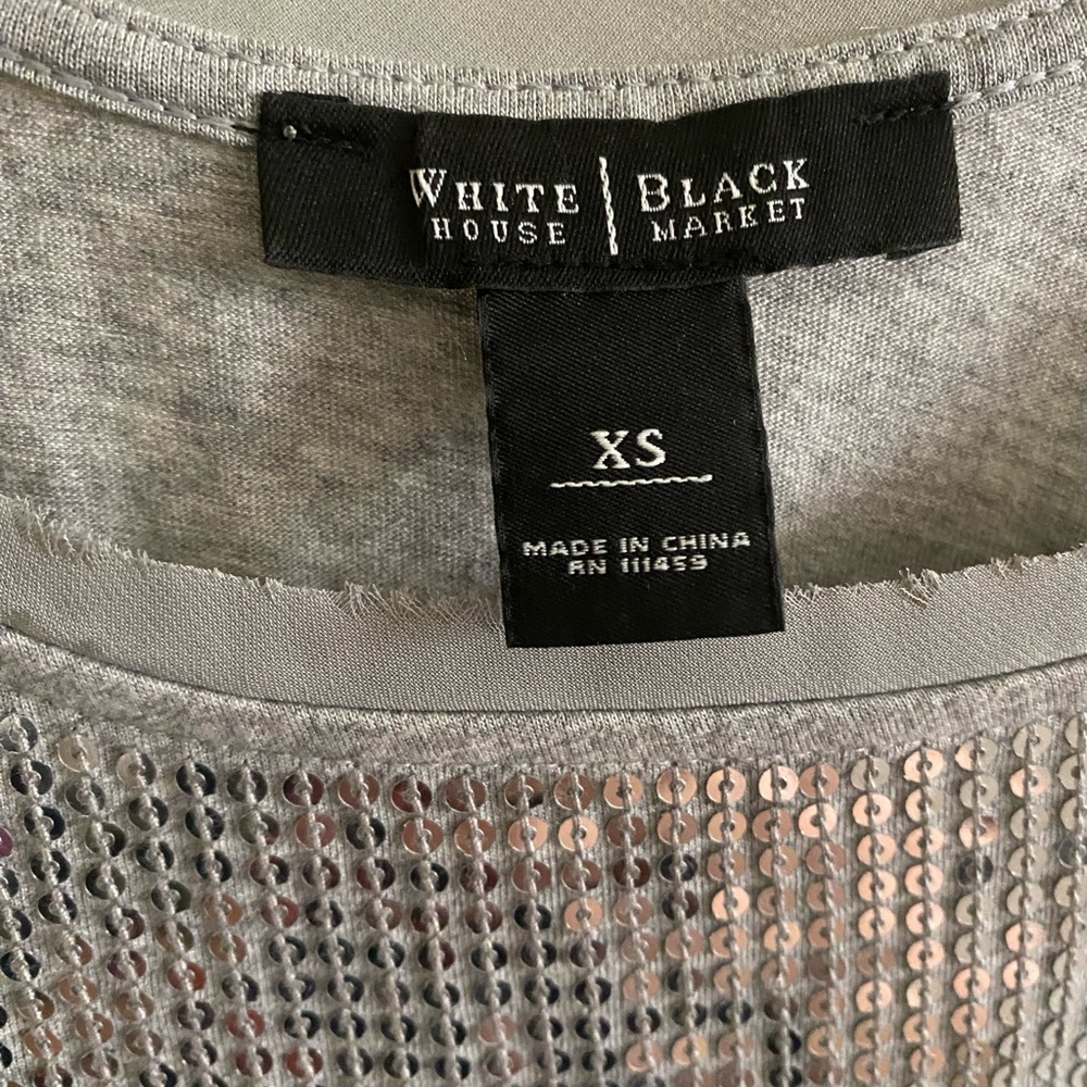 White House Black Market gray tank top XS